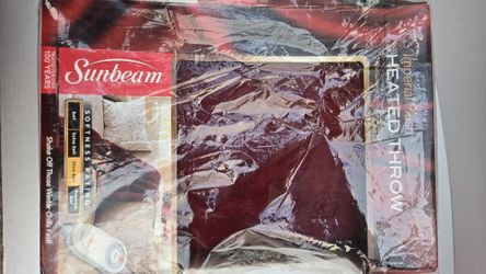 Sunbeam Heated Throw Blanket Electric Plush Blanket 50x60 Heated Blanket