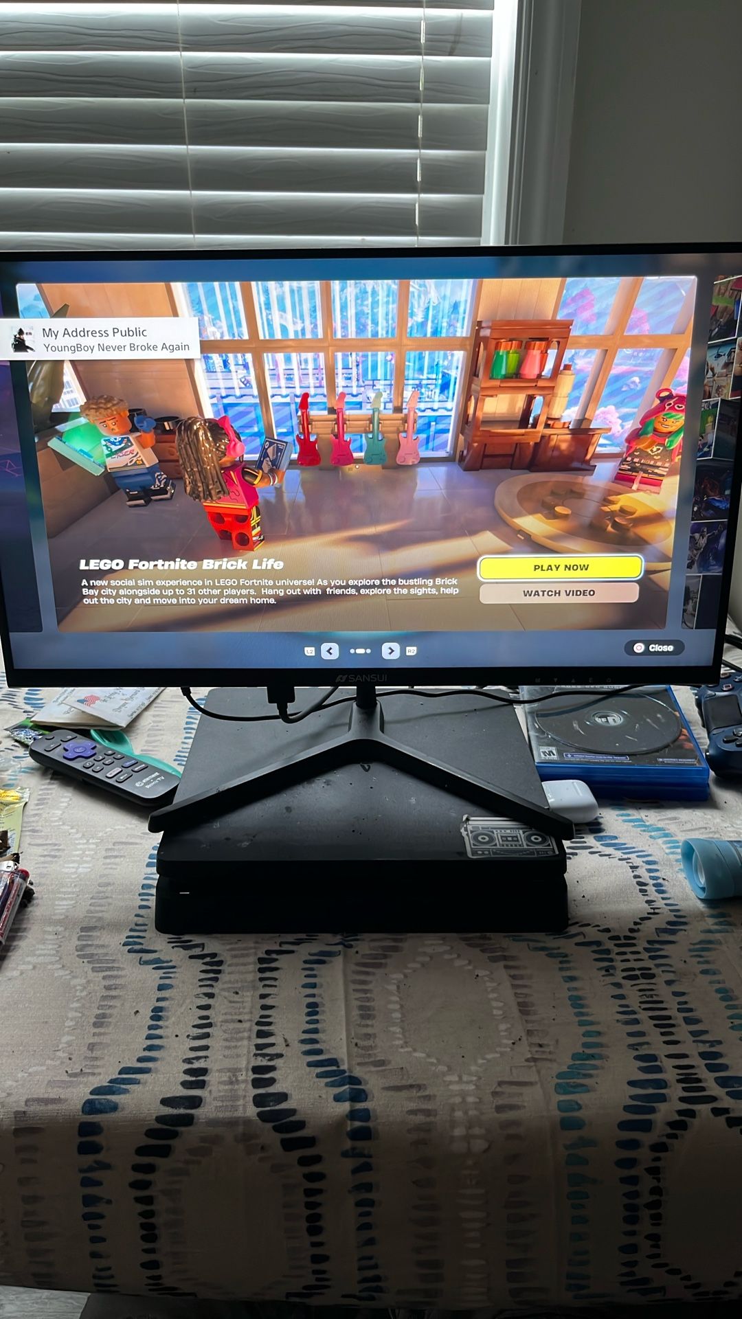 PS4 And Monitor