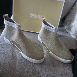 Michael Kors Grover Slip-On Sneakers – Gold – Size 8.5M (Brand New)  