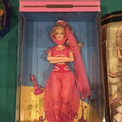 Barbie I DREAM of JEANNIE DOLL w COA, Display STAND & More COLLECTOR EDITION Doll (2000)