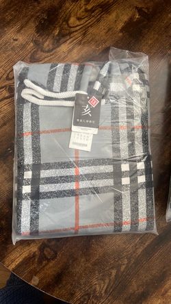 Plaid Drawstring Hoodie Sweatshirt