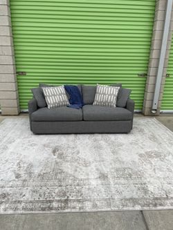 *Free Delivery* Gray Crate & Barrel Couch Sofa 3 Seater