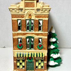 Vintage 1986 Department 56 Snow Village Collection “Toy Shop” Porcelain Building