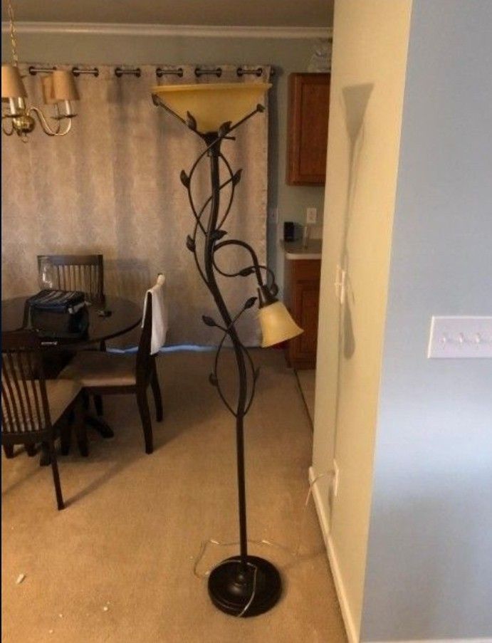 Kenroy Home Ashlen 72 in. Oil Rubbed Bronze Mother and Son Torchiere