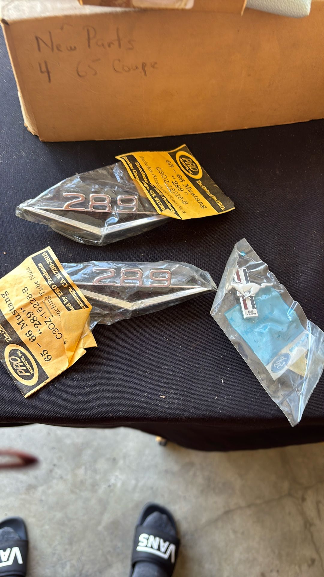 1965 through 1966 older Mustang decals for exterior