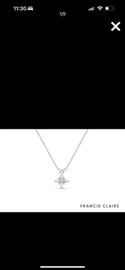 Portia Mossanite Pendent 0.85 Carat
