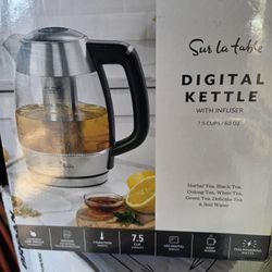 Digital kettle with infuser