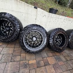 20” Rims 8x6.5 Lug. Brand New Toyo R/T Tires 