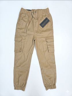 Steve's Jeans Kid's Boy's Size 6(L) Khaki Cargo Stretch Slim Fit 22in waist