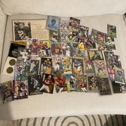 Football Cards Montana Young Elway Farve Sanders Rice Taylor 