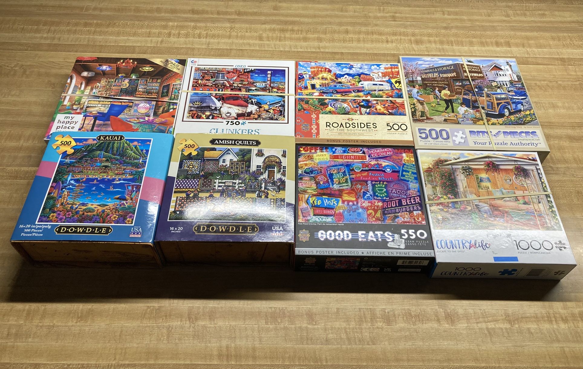 8 Puzzles In Good Condition