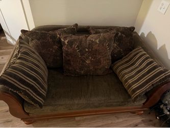 Three piece couch set w/ armchair + ottoman