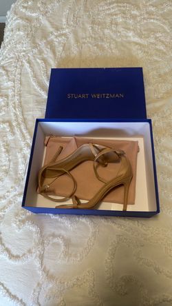 Stuart Weitzman Nude Strappy Heeled Sandals SIZE 5