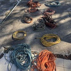   A bunch of extension cords