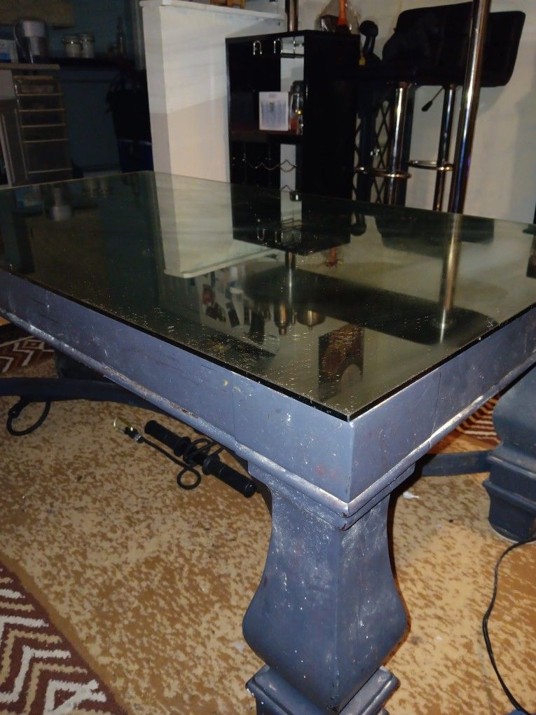 Custom Mirror Top Coffee Table