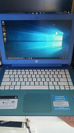 Blue hp laptop,2.16ghz,2gigs,40gbssd,webcam