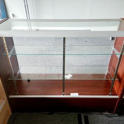 Cherry Wood Display Case 48X38in