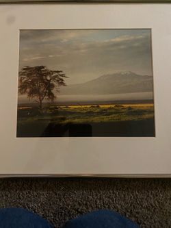 Vintage 1989 Signed Fine Art Photo - "Mt. Kilimanjaro" by Scott Peterson
