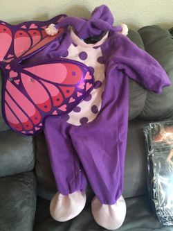 Butterfly costume size medium fits 2-3t