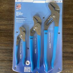 Channellock V-JAW SET 3PC INC 442,422& 412 New Tools