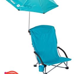 2 Beach Chairs w Umbrellas 