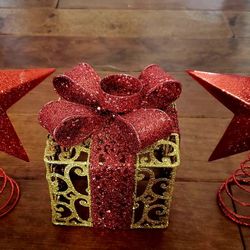 Star Tree Topper ,candle Holders, Gift Box Decoration, Christmas 