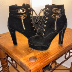Suede Fashion Stiletto Ankle Boots