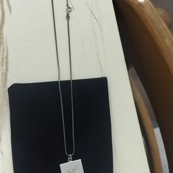 Sterling Silver Necklace W/ Pendant 