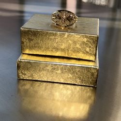 14 K Virgin Mary Gold Ring Size 9