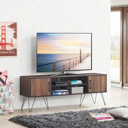 60" TV Stand Media Center Storage Cabinet with Metal Leg Home Furniture