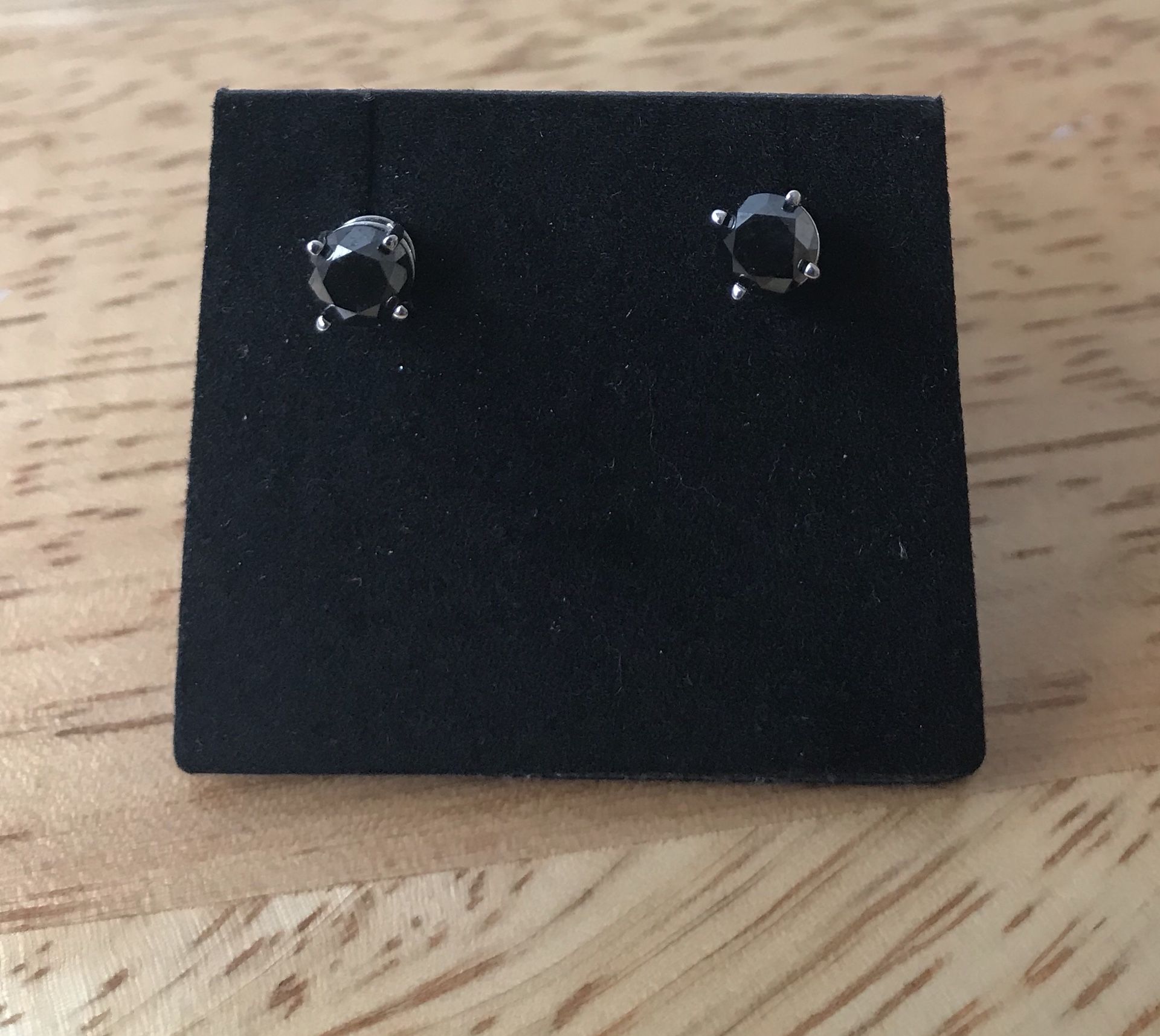 NEW black stud earrings