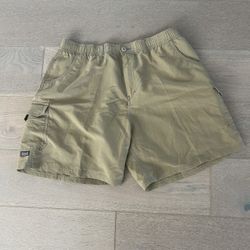Beige Fishing Shorts 