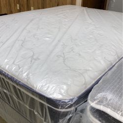 ⚜️ NEW QUEEN SIZE MATTRESS W.BOXSPRING INCLUDED ⚜️ DELIVERY OPTION AVAILABLE 🚚💨 SE HABLA ESPAÑOL  ✔️ 