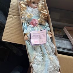 GoldenVale Collection Porcelain Doll Dina