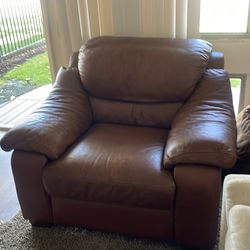 Big brown, pillow like chair