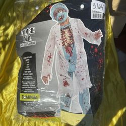 Zombie Halloween Costume Youth Medium