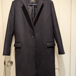 Maje wool black coat