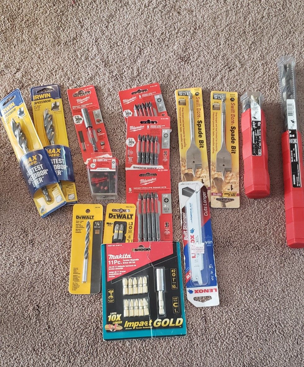 Milwaukee, Dewalt, Hilti, Irwin, Makita