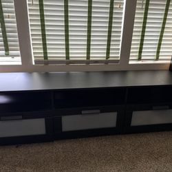 For Sale: Modern Black TV Stand / Media Console with Storage