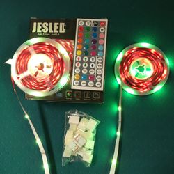 66 Feet Multicolor Led Strip Lights. Remote Control 