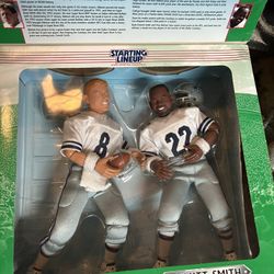 Troy Aikman And Emmitt Smith Dolls