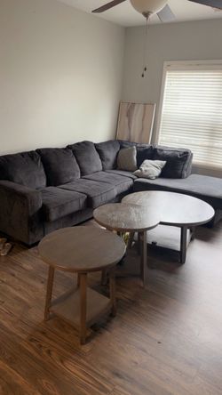Sectional with tables