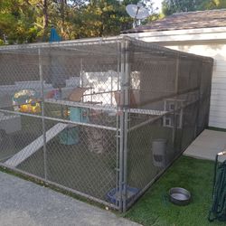 Dog Kennel / Animal Enclosure 8wx15L,x6.5h With Gate
