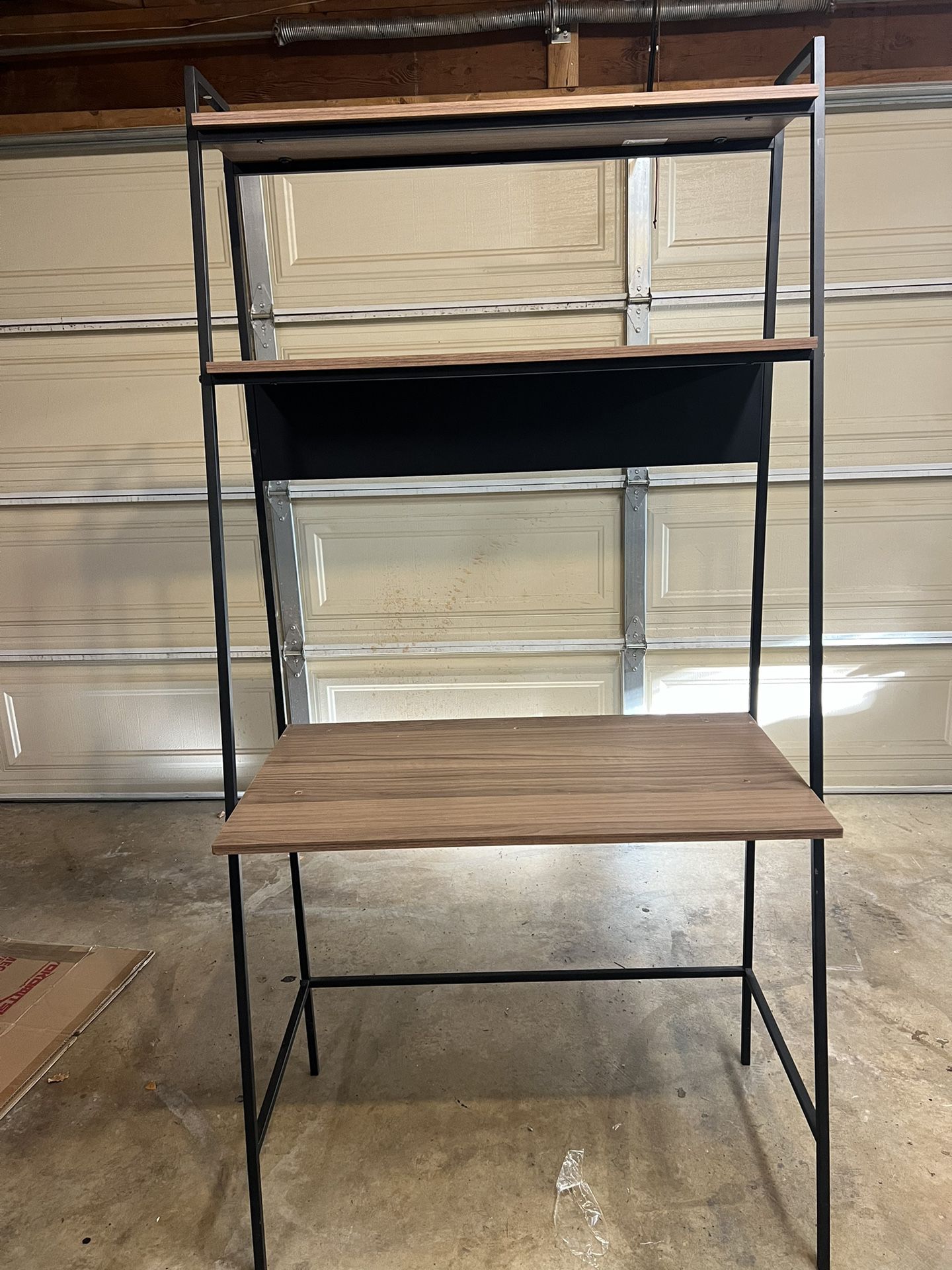 Metal & Wood Ladder Style Desk