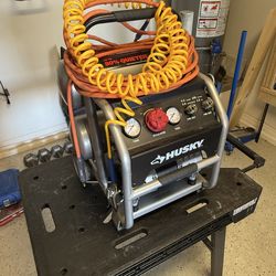 Husky portable electric air compressor