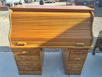 Oak Rolltop Desk