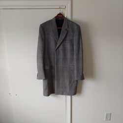 Mens Size 42 Yves Saint Laurent Overcoat, Excellent Condition