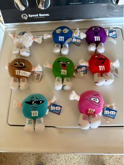 Eight M&M Mini Plushies