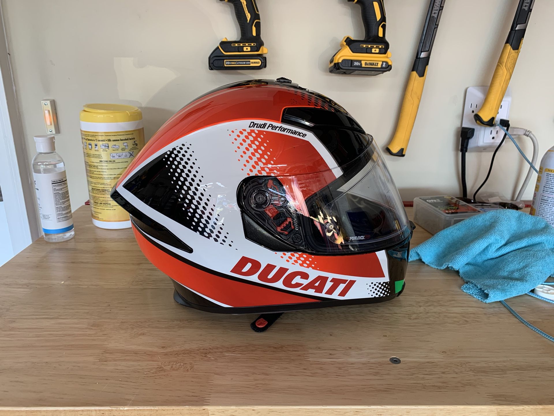 Ducati Helmet with drop down visor