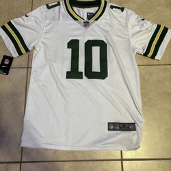 Jordan Love #10 White Away Green Bay Packers Jersey 